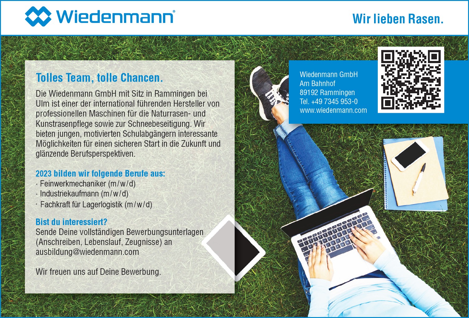 Ausbildungsanzeige